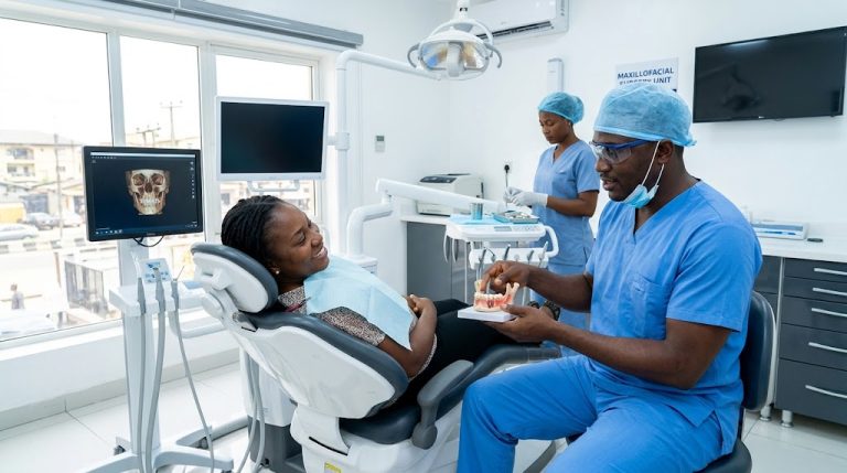 bright maxillofacial and dental surgical suite at Afrimed Specialist Hospital in Lagos