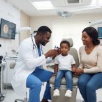 modern ENT (Ear, Nose, and Throat) consulting suite at Afrimed Specialist Hospital in Lagos